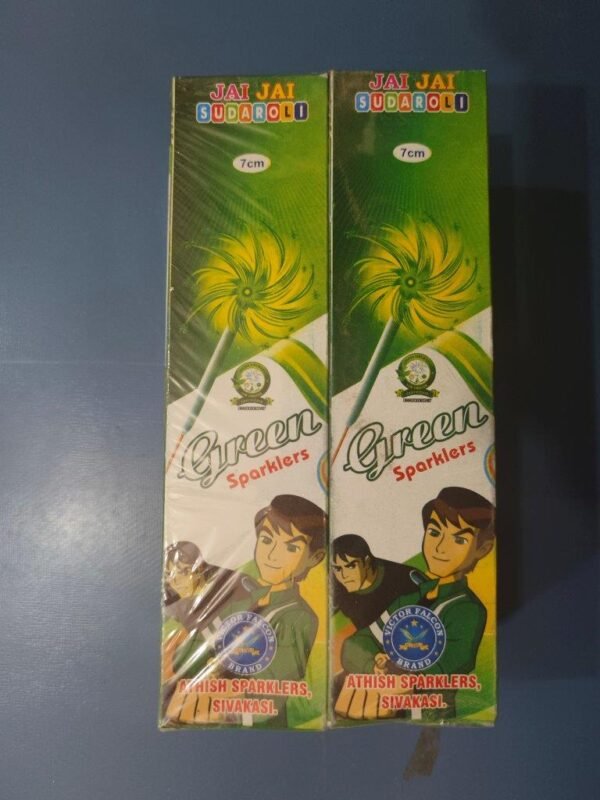 7 Cm Green Sparklers Sivakasi