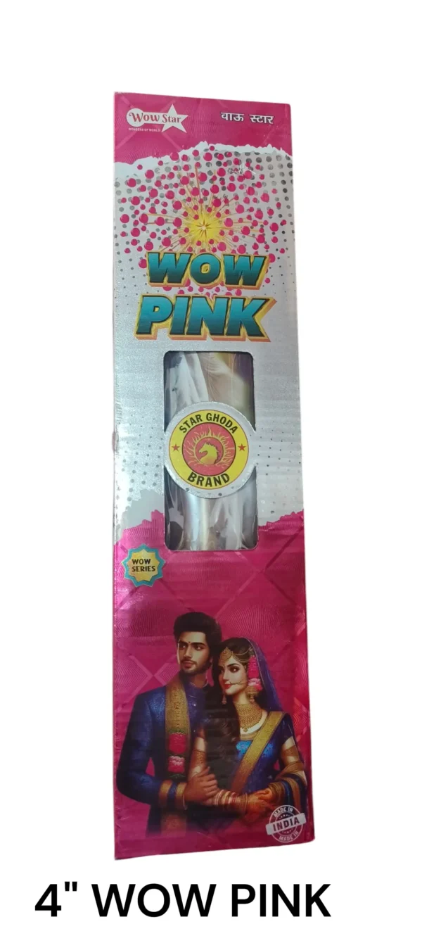 Aerial Pink Fancy Crackers From Sivakasi