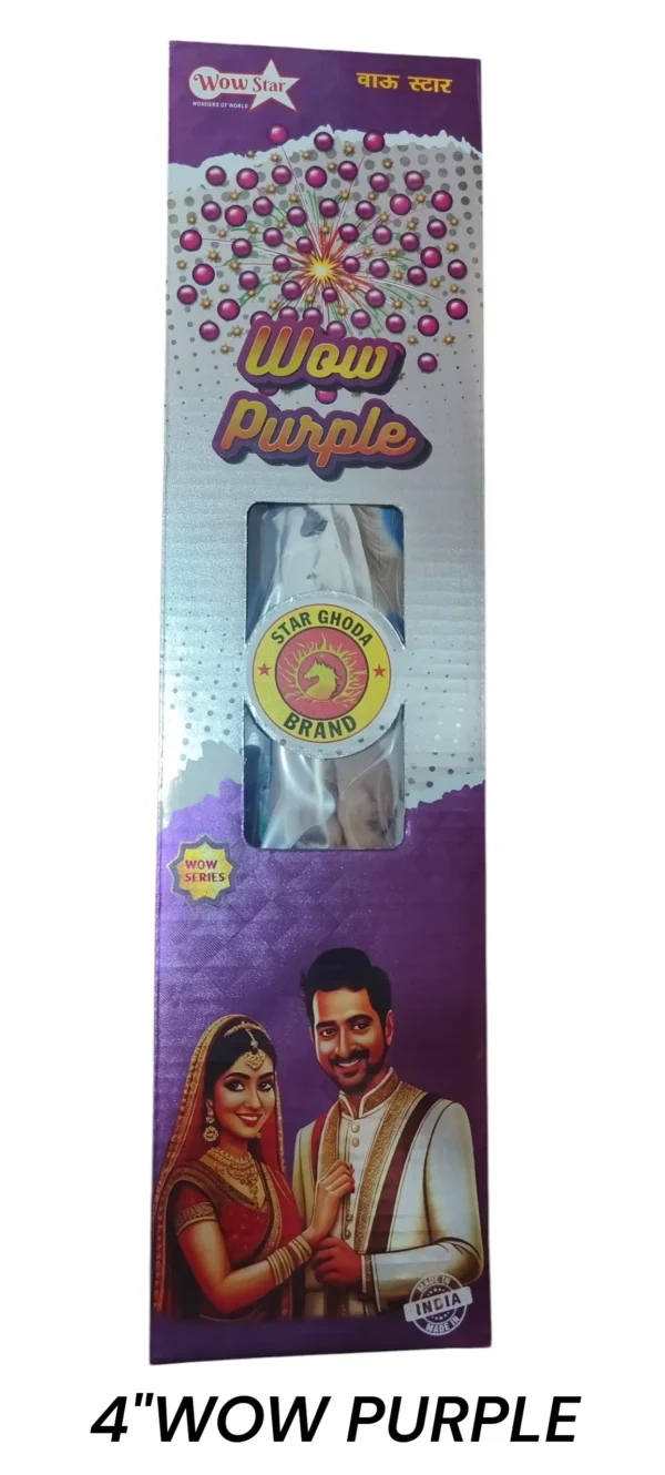 Aerial Purple Fancy Crackers From Sivakasi